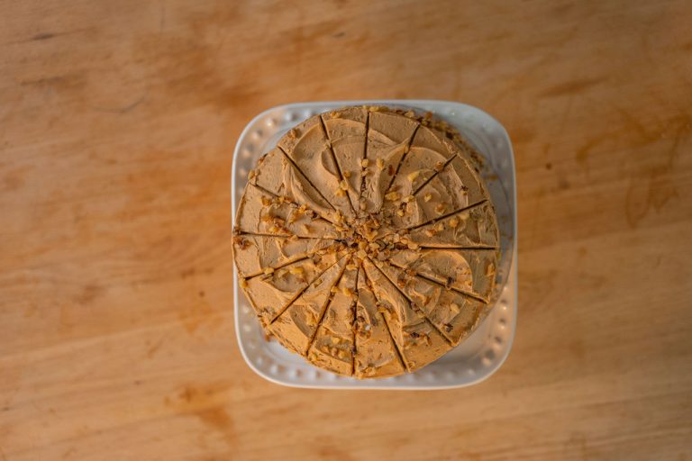 coffee and walnut cake