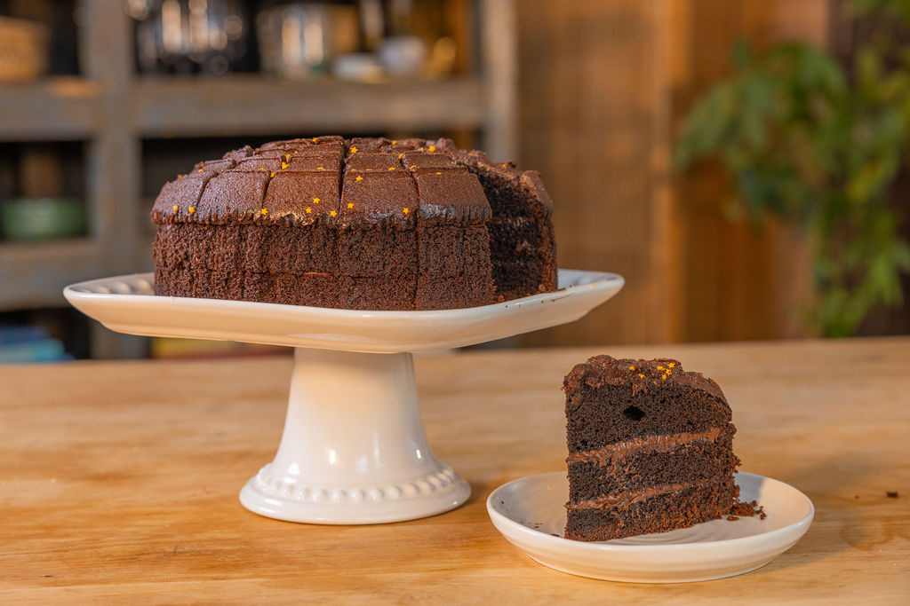 seasonal chocolate fudge cake