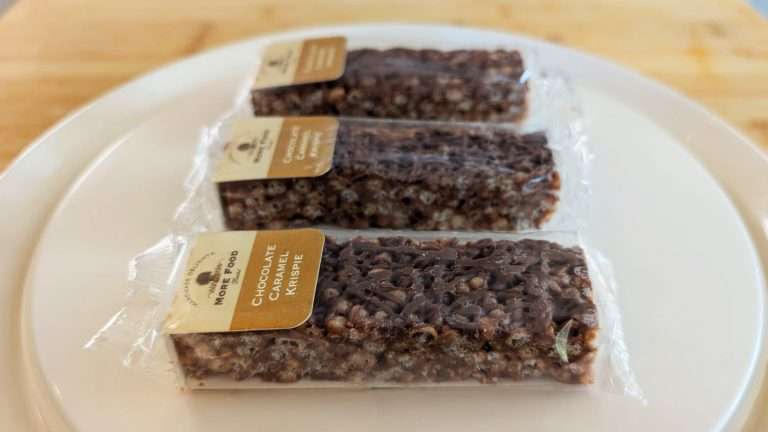 chocolate caramel krispie bars