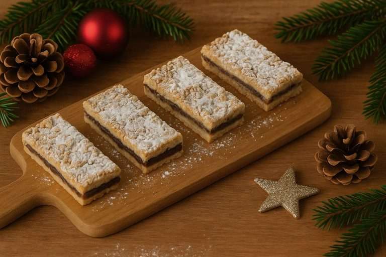christmas crumble traybake