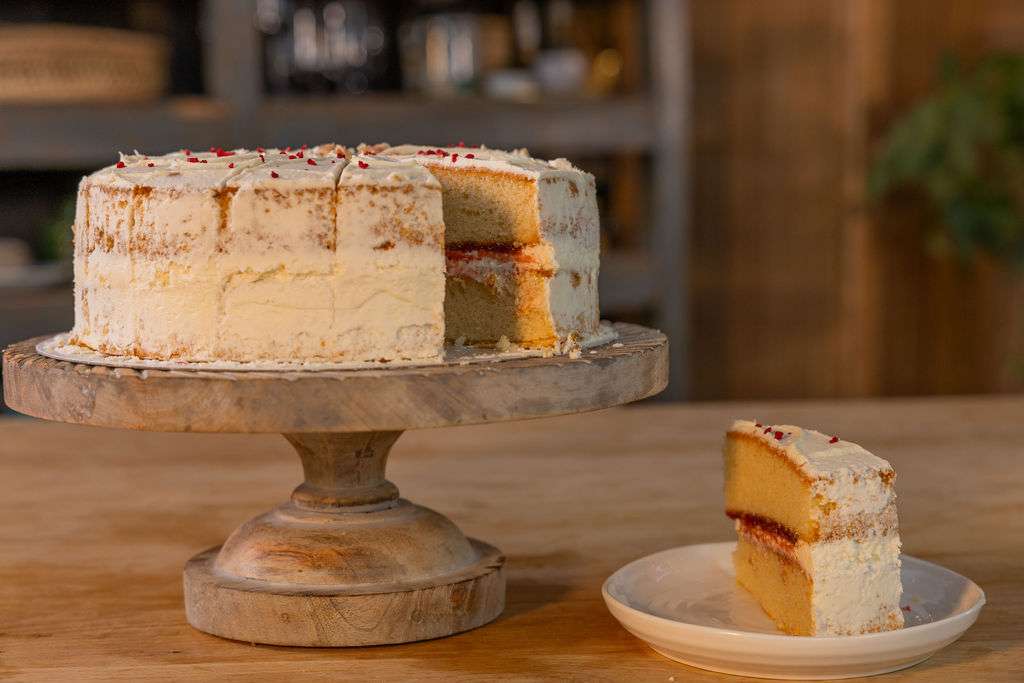 luxury victoria sponge cake